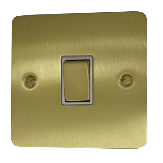 Flat Satin Brass 1 Gang Switch