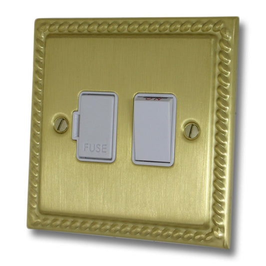 Monarch Satin Brass Switch Fused Spur