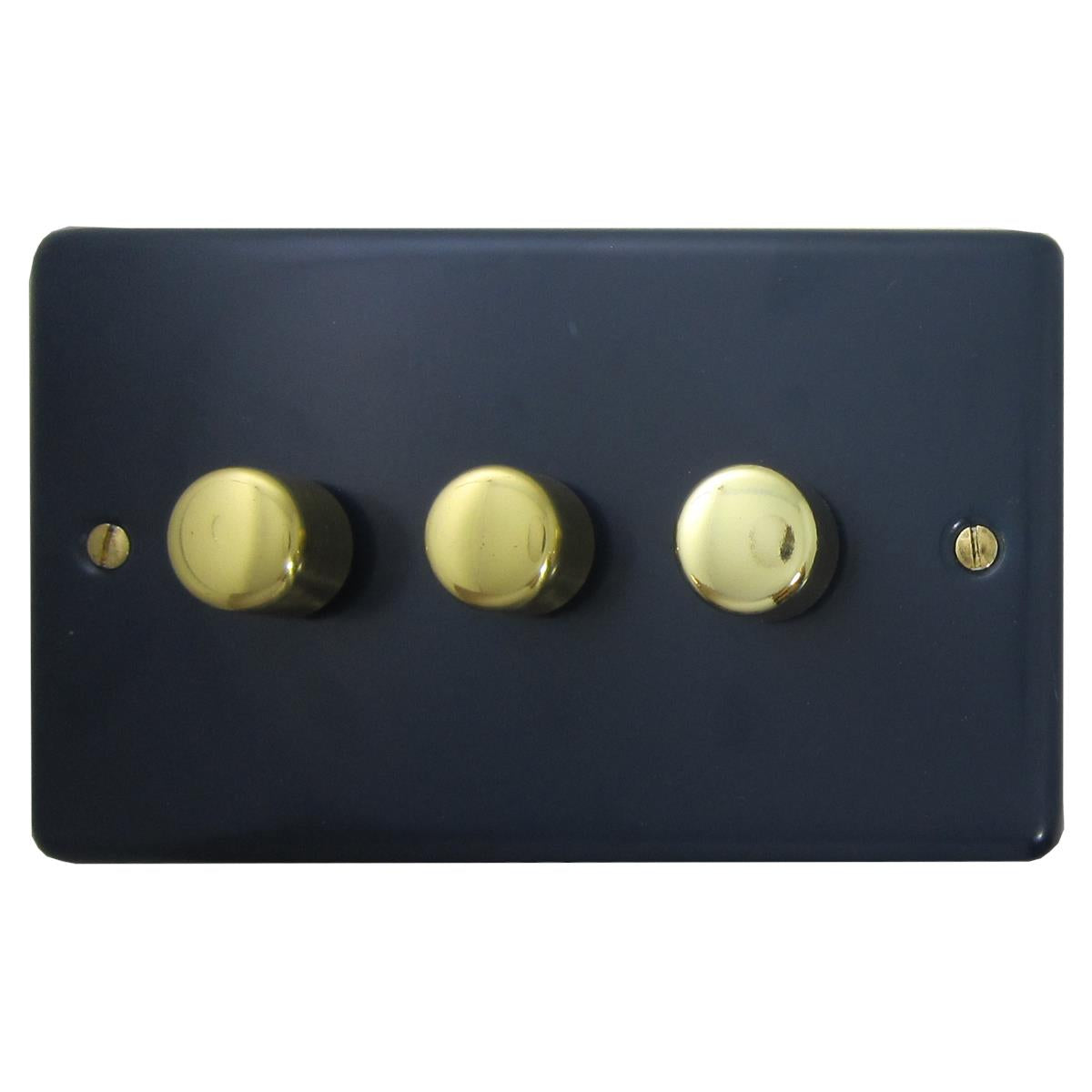 Contour Blue 3 Gang LED Dimmer