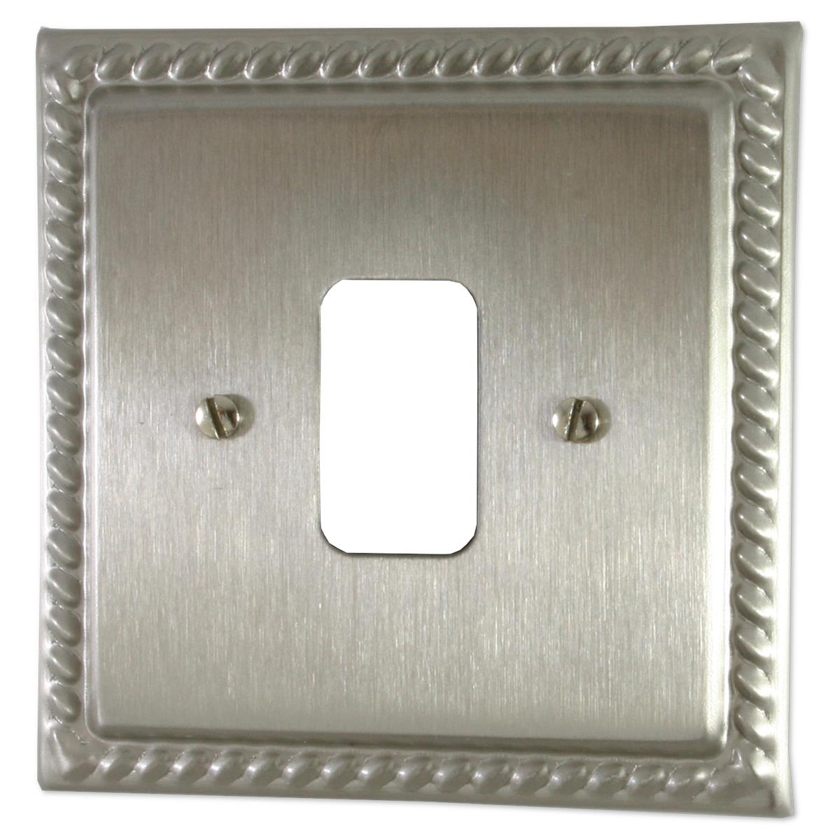 Monarch Satin Nickel 1 Gang Grid Plate