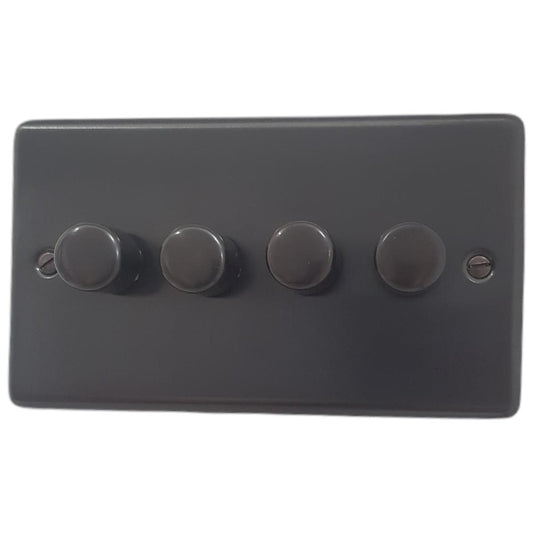 Contour Black Bronze 4 Gang LED Dimmer