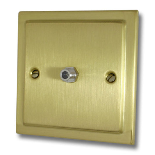 Trimline Satin Brass Satellite Point