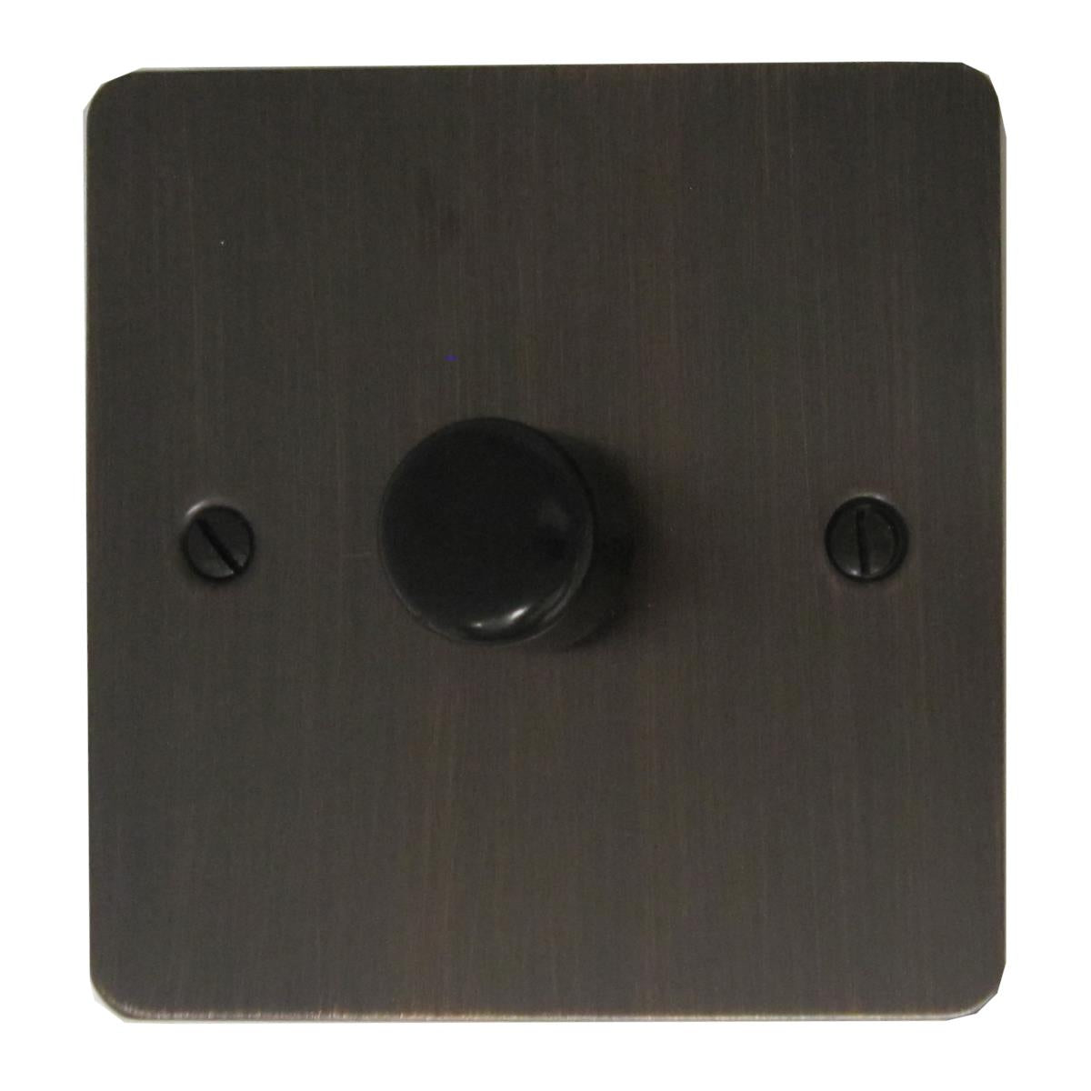 Flat Antique Copper 1 Gang 120W LED Dimmer