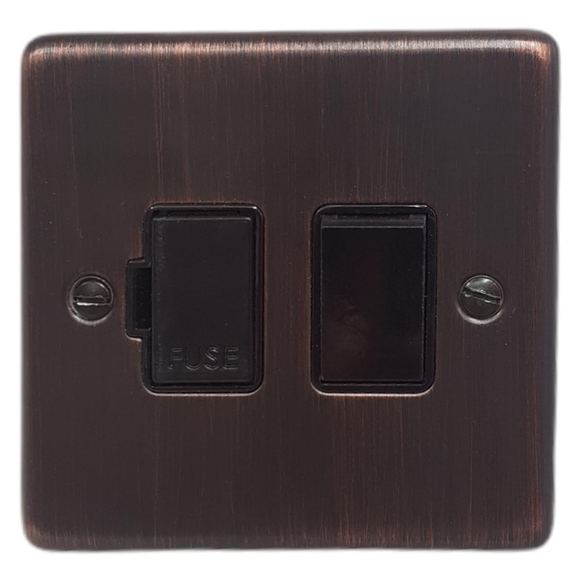 Contour Antique Copper Switched Fuse Spur (Black Switch)