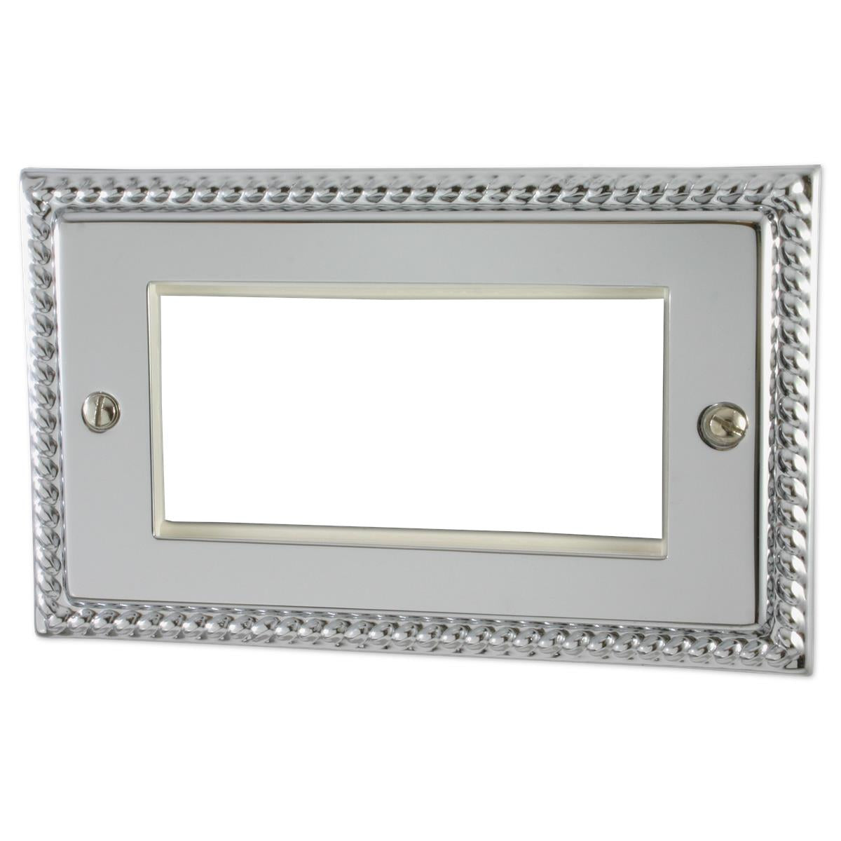 Monarch Polished Chrome 4 Gang Mod Plate & Frame