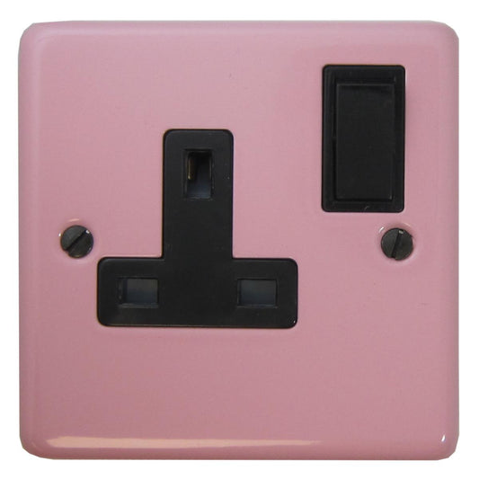 Contour Pink 1 Gang Socket