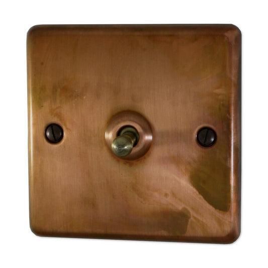 Contour Tarnished Copper 1 Gang Toggle