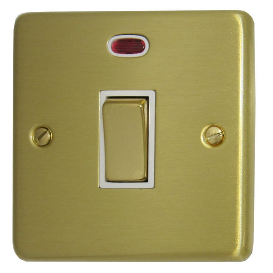 Contour Satin Brass 20 Amp Dp Switch