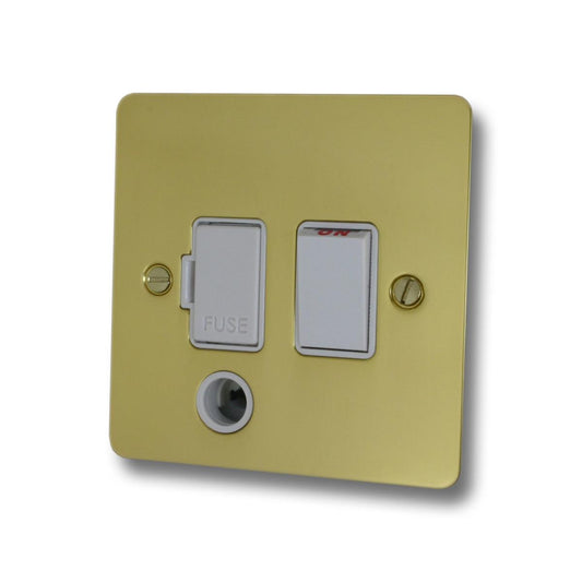 Flat Polished Brass Switch F/Spur & F/Out