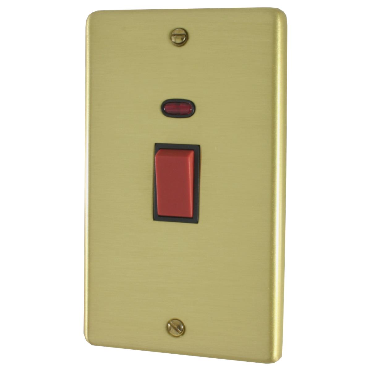 Contour Satin Brass 45 Amp Swt. & Neon L/Plate