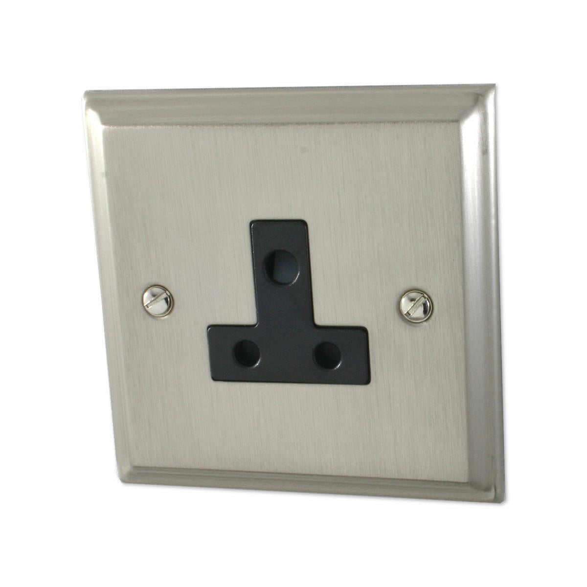 Deco Satin Nickel 5Amp Socket