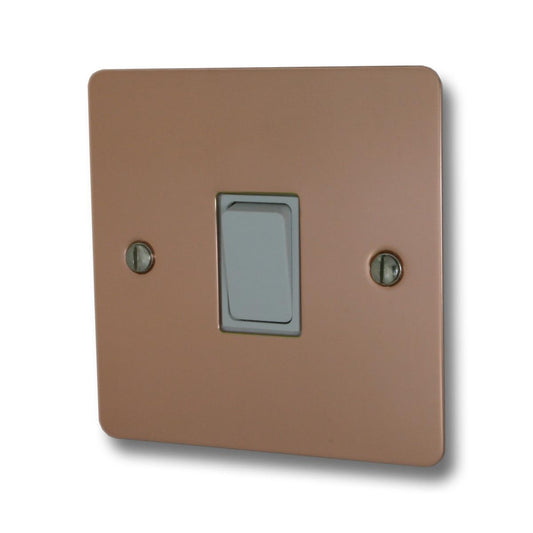 Flat Bright Copper 1 Gang 2 Way Switch