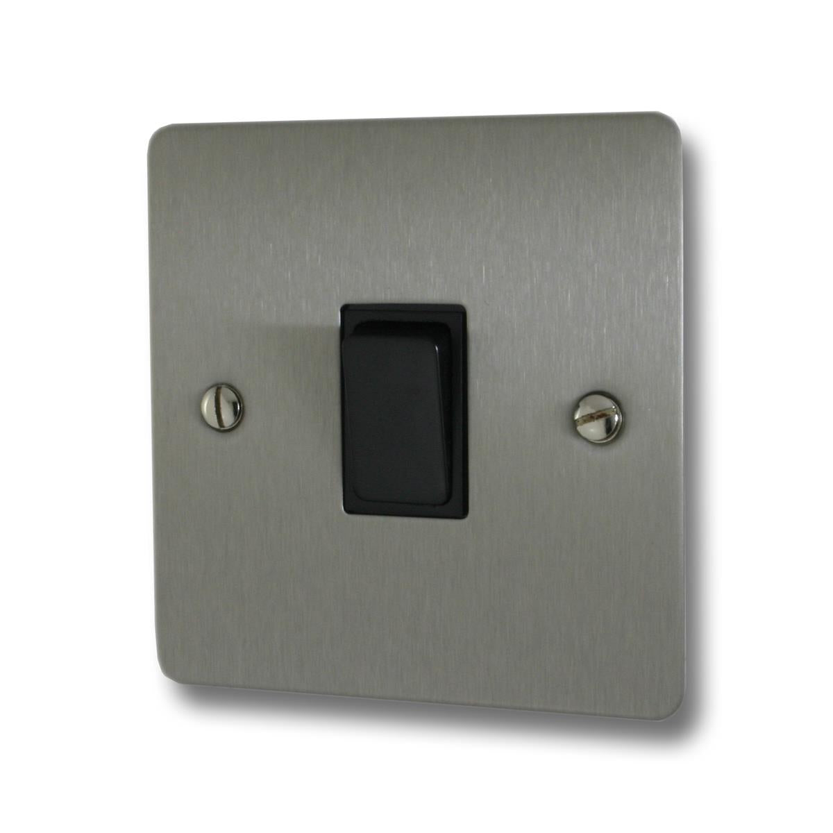 Flat Brushed Steel Intermediate Switch