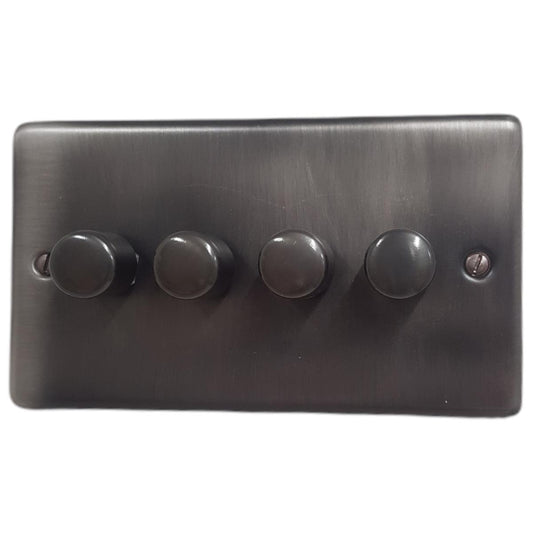 Contour Slate Effect 4 Gang Dimmer LED