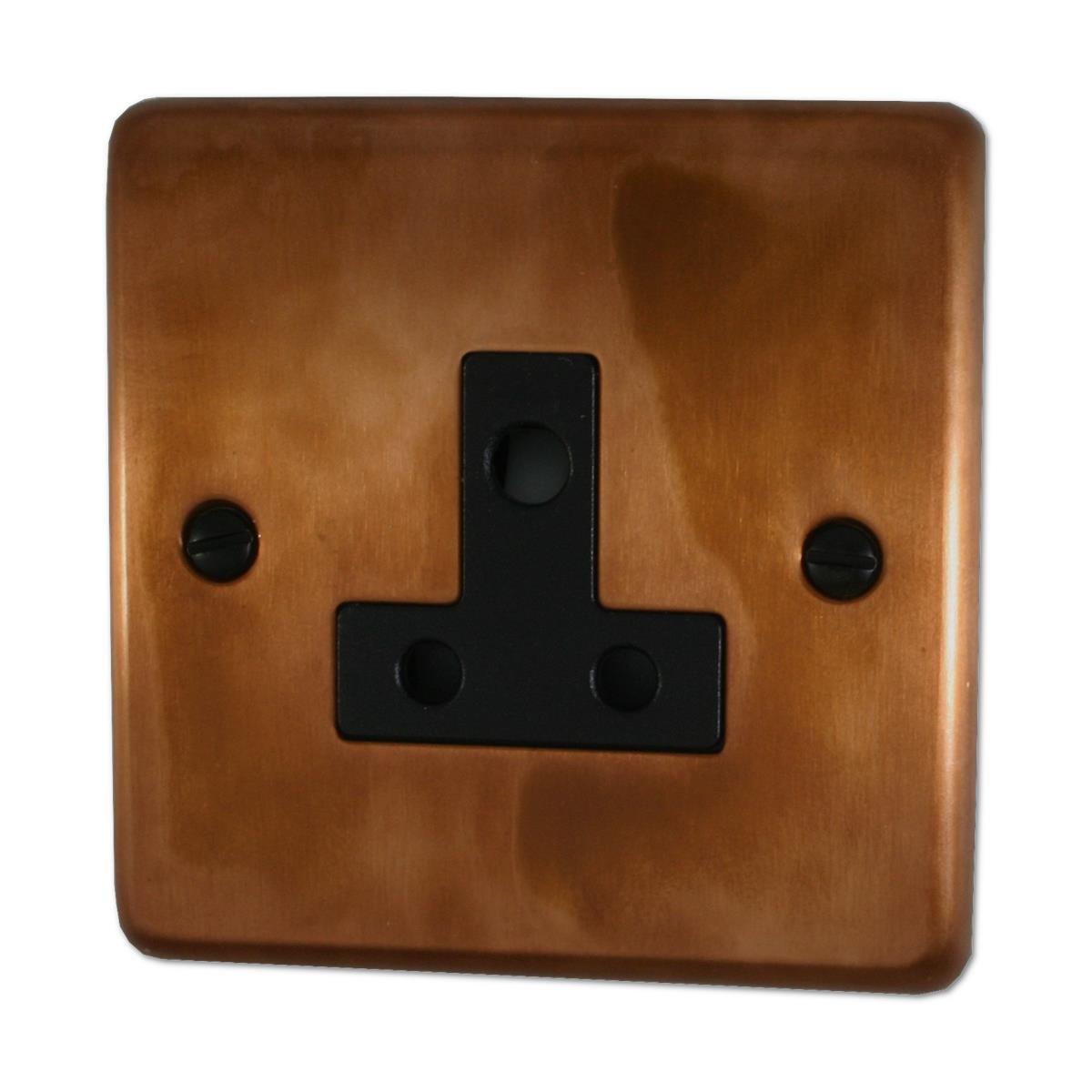 Contour Tarnished Copper 5 Amp Socket