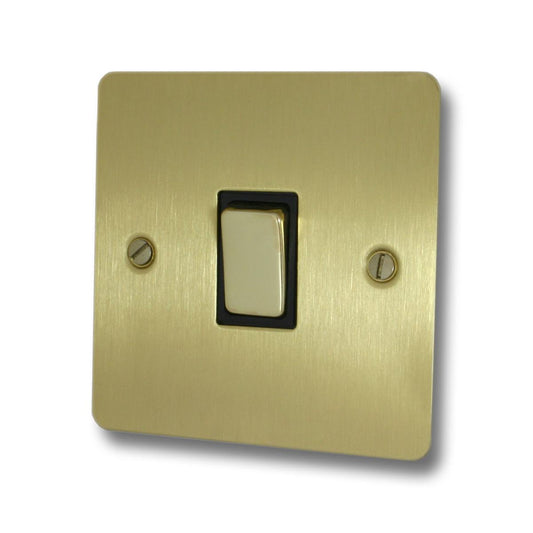 Flat Satin Brass 1 Gang Switch