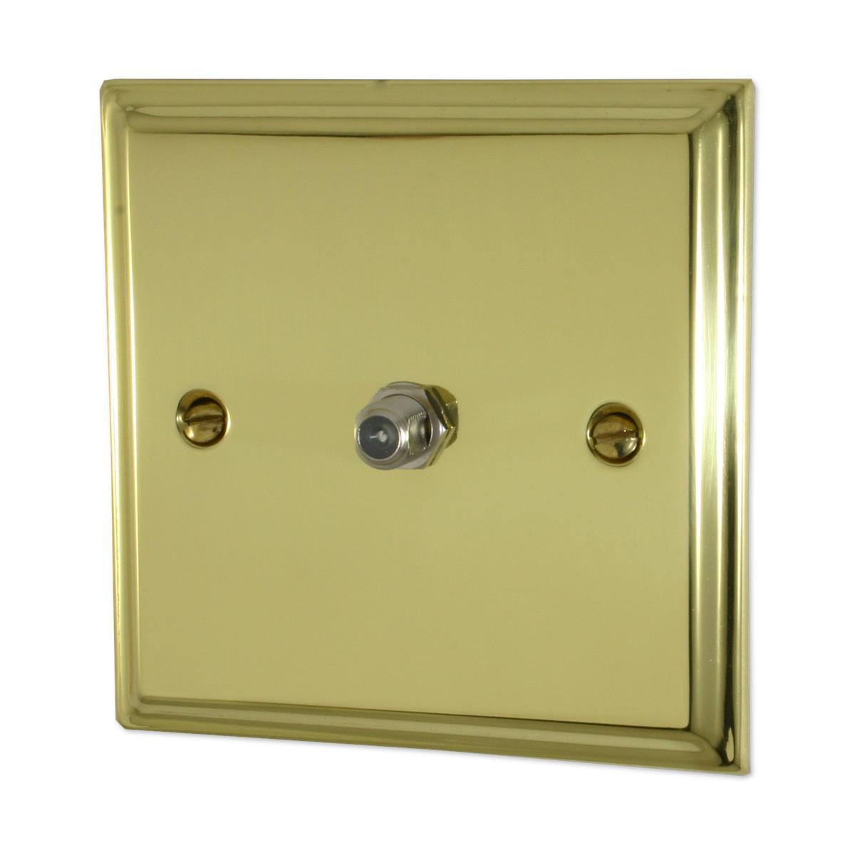 Deco Polished Brass Satellite Point