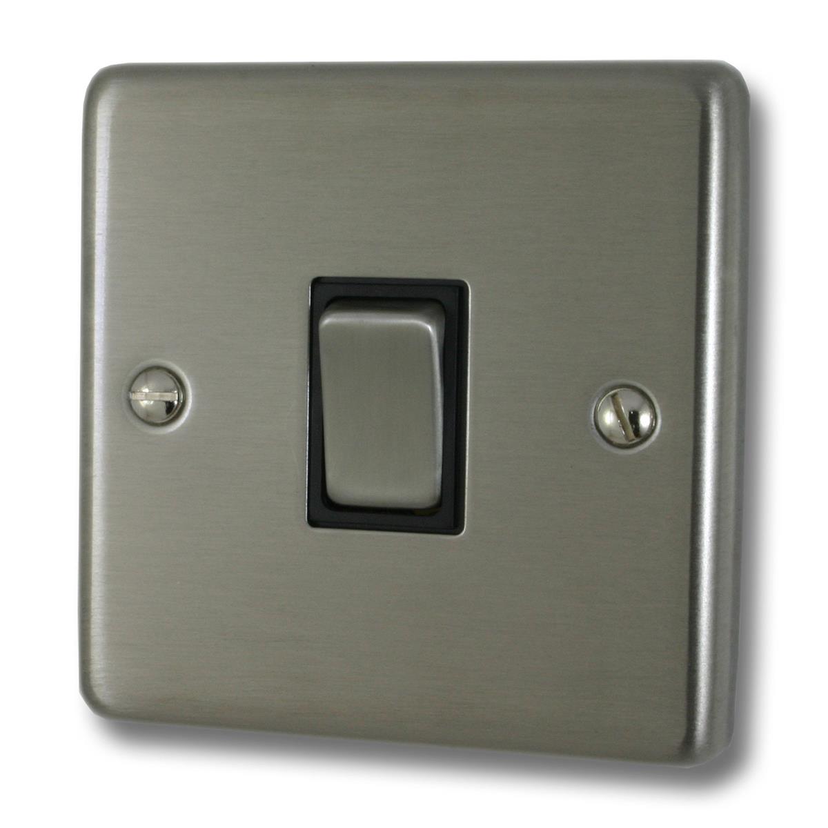 Contour Brushed Steel Intermediate Switch