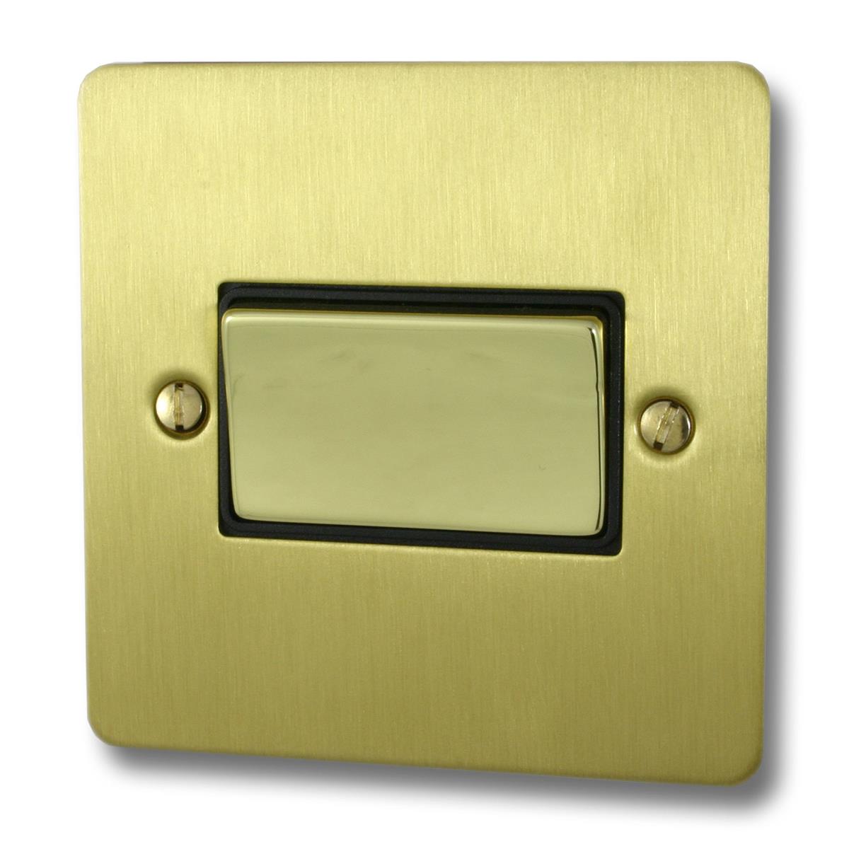 Flat Satin Brass Fan Isolator