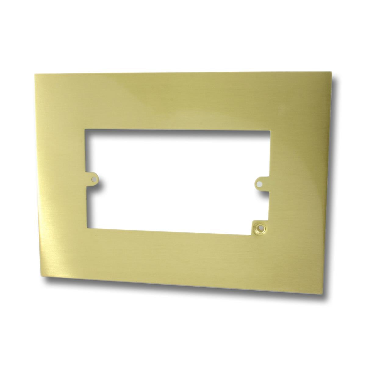 Double Satin Brass Finger Plate